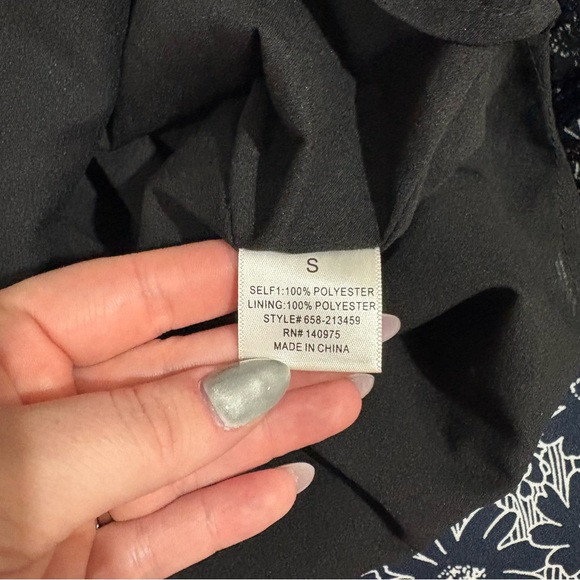 NWT Franchesca’s “Celeste” black beaded sleeveless mini dress (small) - Picture 7 of 7